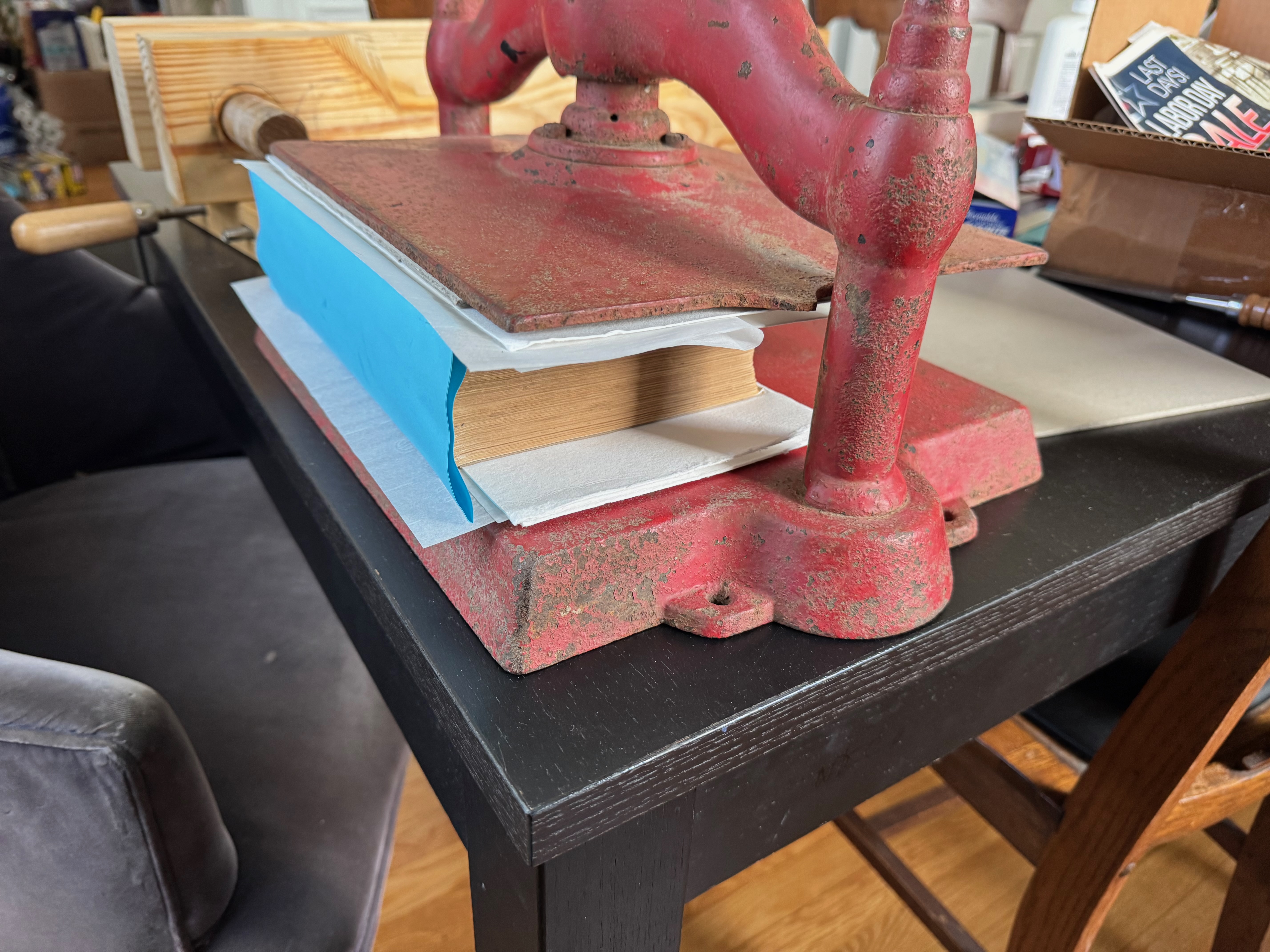 Glued and pressed