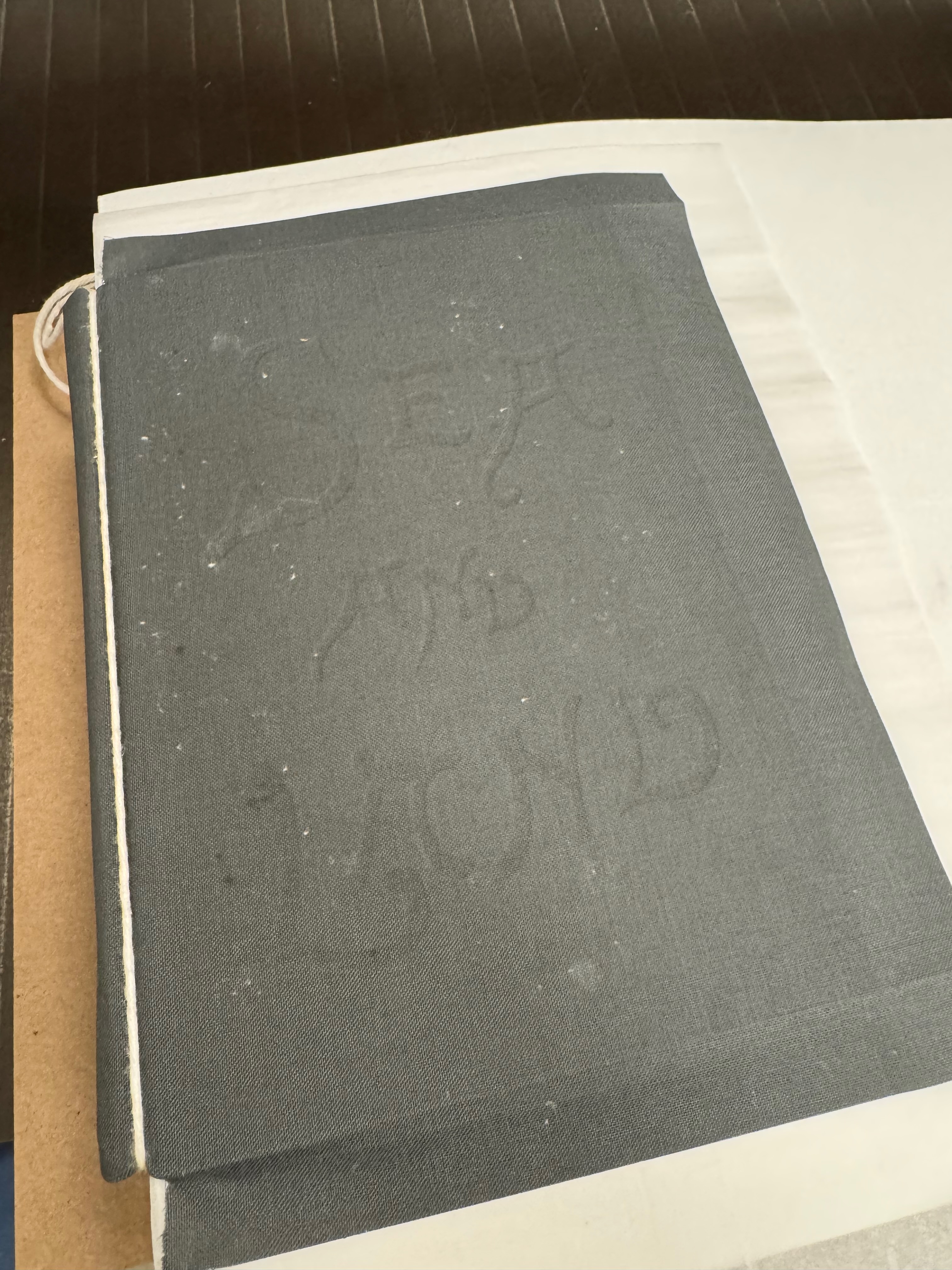 The front embossing was a success, apart from the fuzzies