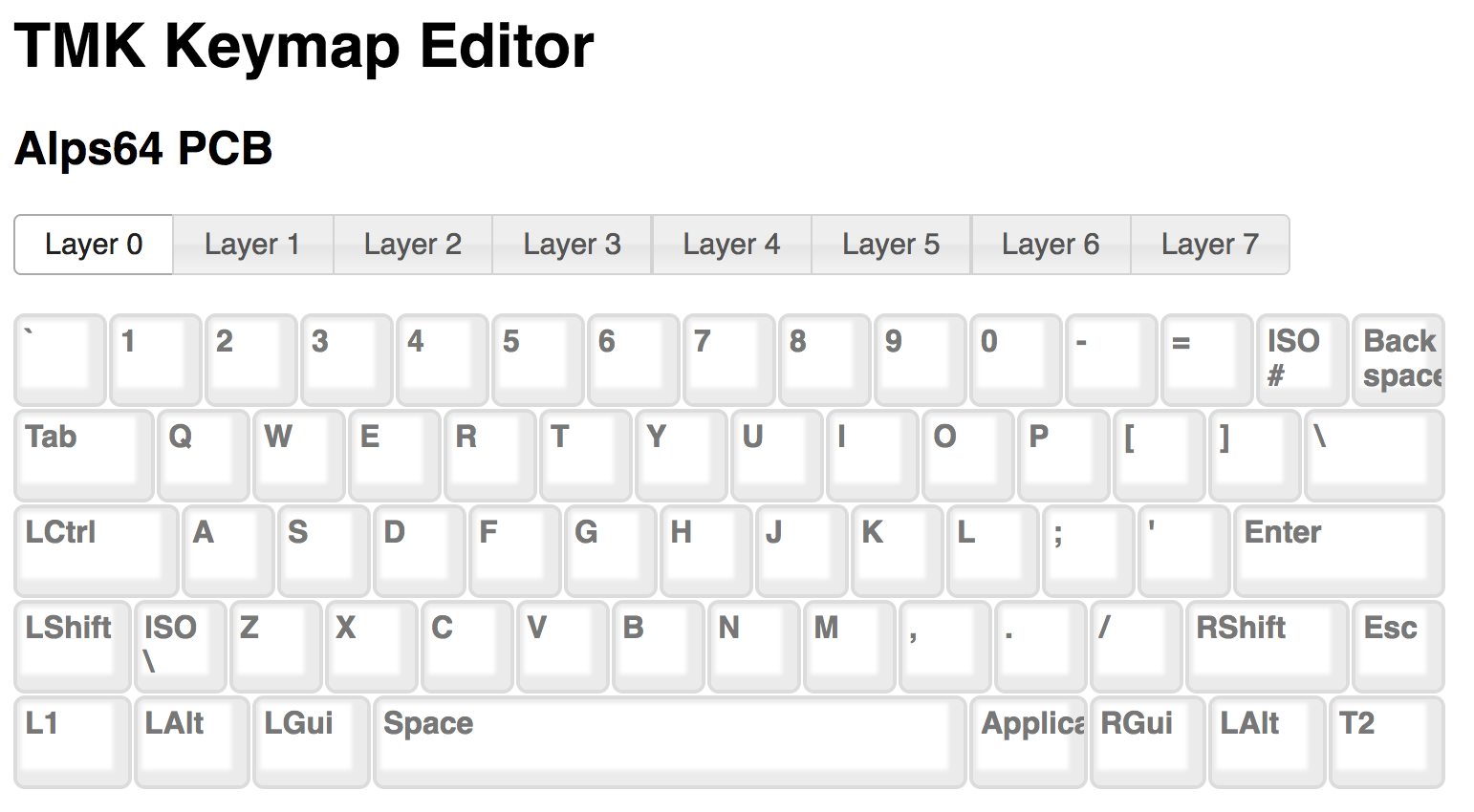 'Layer 0: Default key mapping'